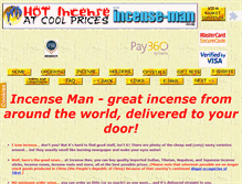 Tablet Screenshot of incense-man.co.uk